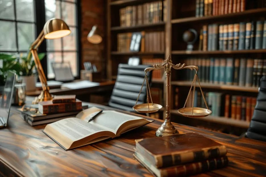 Bureau juridique, espace de travail professionnel